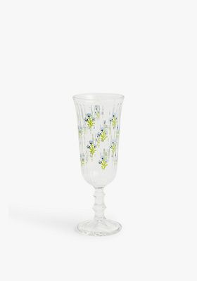 Flower Sprigs Glass Champagne Flute from John Lewis