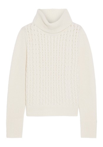 Billie Cable-Knit Cashmere Turtleneck  from Iris & Ink