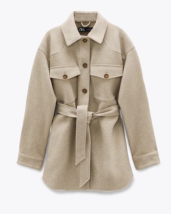 Belted Overshirt from Zara