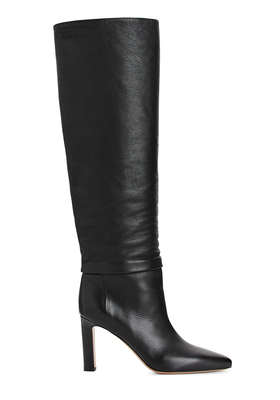 Knee-High Slouch Leather Boots from Arket