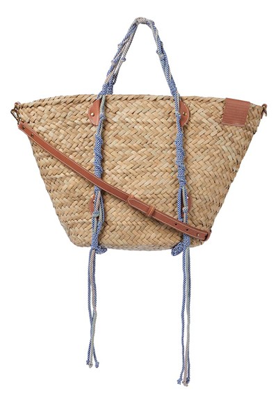 Macrame Woven Basket Straw Tote from Zimmermann