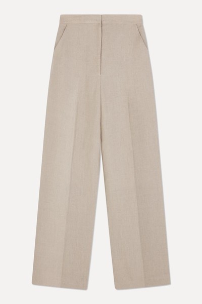 Linen Wide Leg Trousers from Laura Pitharas