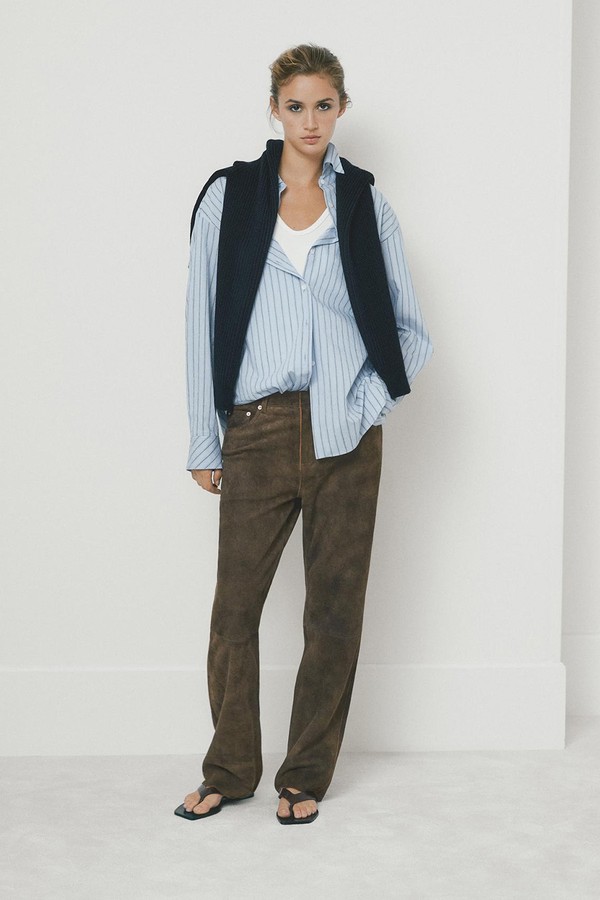 Suede Leather Trousers