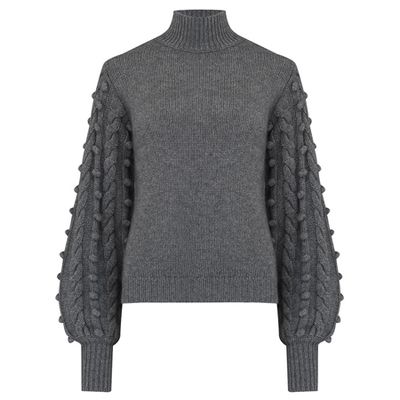 Popcorn Sleeve Jumper from Autumn Cashmere