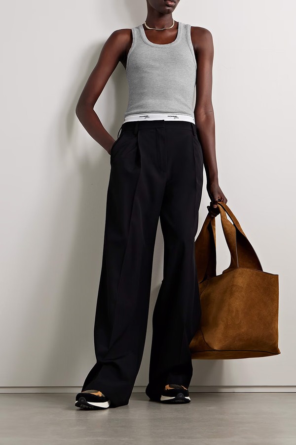 Poppy Ribbed Jersey Tank from AGOLDE