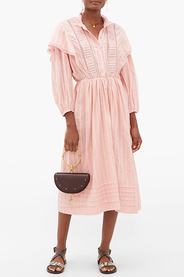 Paolina Striped Cotton Midi Dress from Isabel Marant Étoile