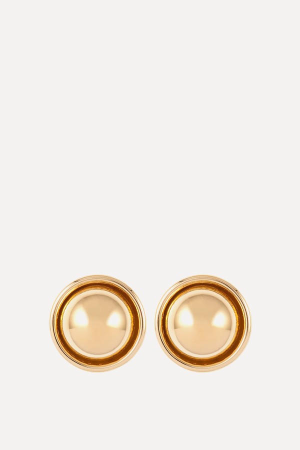1980s Vintage Round Clip-On Earrings from D'Orlan