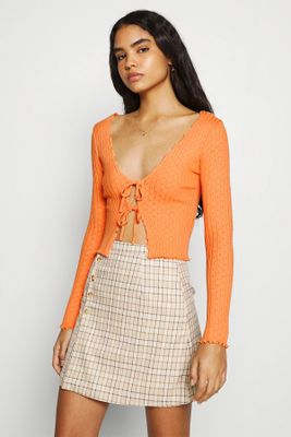 Noori Tie Front Cardigan from Urban Outfitters