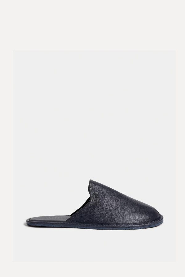 Leather Mule Slippers With Freshfeet™ from M&S