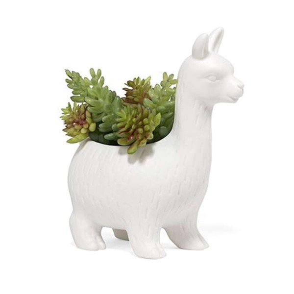 Lloyd the Llama Ceramic Planter