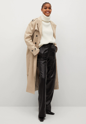 Belt Cotton-Blend Trench from Mango
