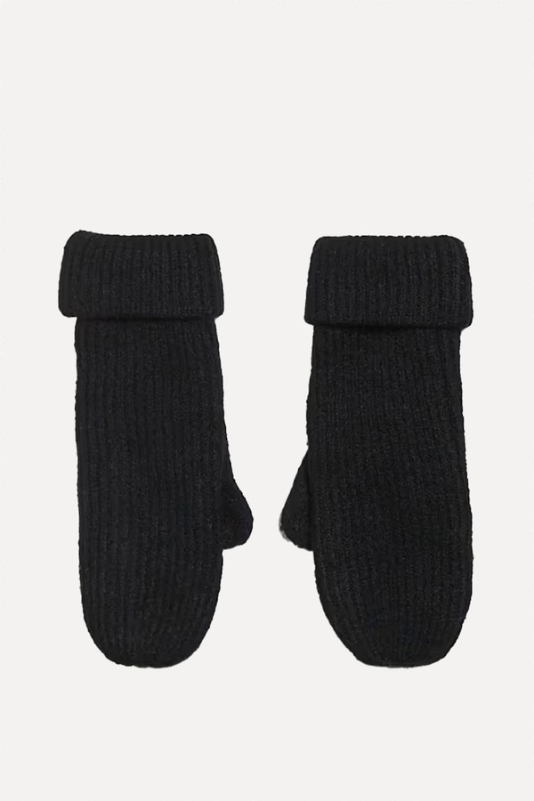 Ribbed Mitten Gloves from Gina Tricot