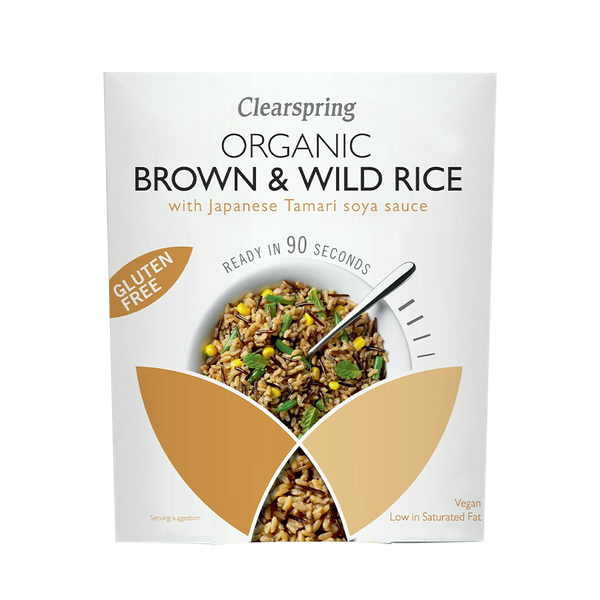 Organic Gluten Free 90sec Brown & Wild Rice from Clearspring