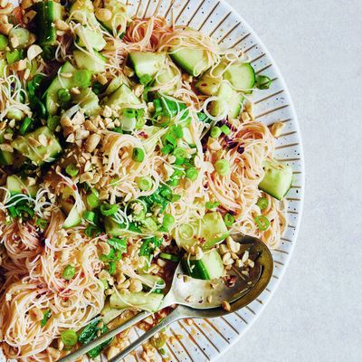 Spicy Rice Noodle And Cucumber Salad 