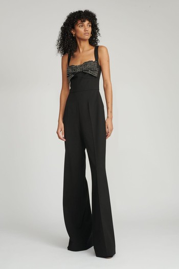 Rachel Bow Jumpsuit from Saloni