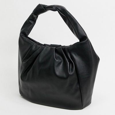 Ruched Oversize Tote With Knot Handle from ASOS Design