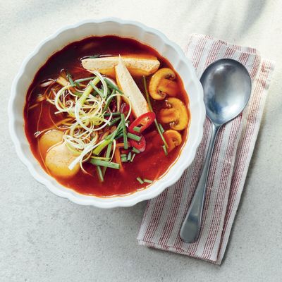 Chinese-Style Hot & Sour Broth With Tofu