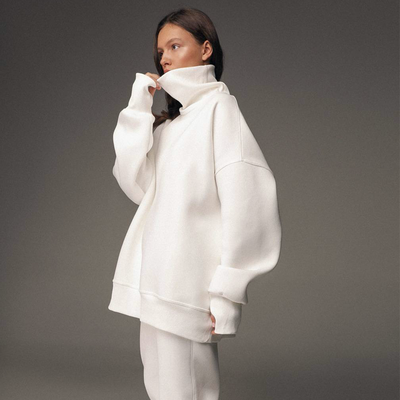 Fleece Cotton Oversize Turtleneck Suit  from Basilika