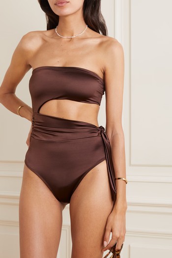 Strapless Cutout Swimsuit, £65 (was £108) |  Good American 