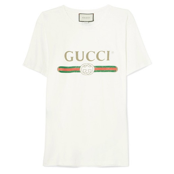 Appliquéd Cotton-jersey T-shirt from Gucci