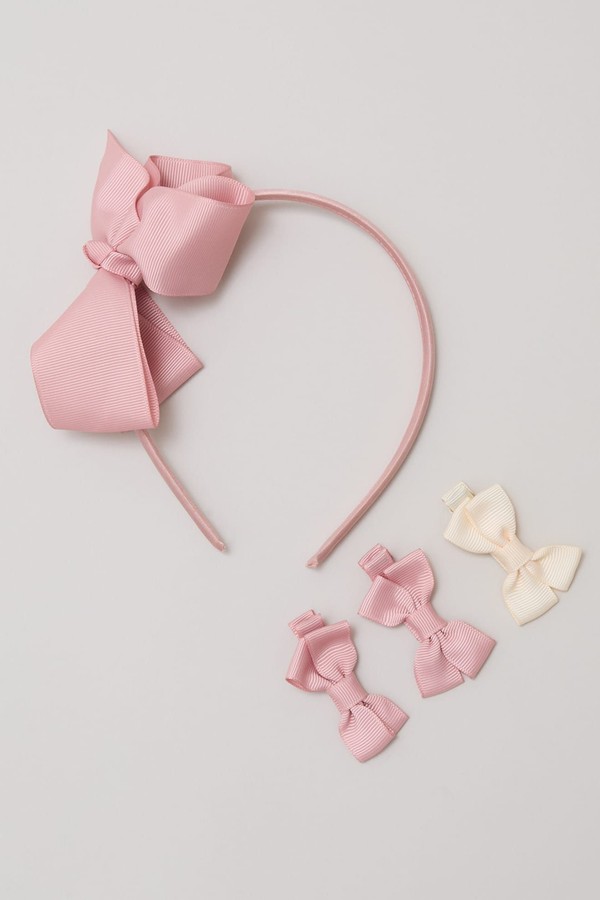Bow Hair Band & Clip Set 