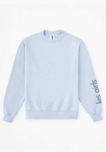 Crew Neck Sweatshirt Cashmere Blue from Les Girls Les Boys 