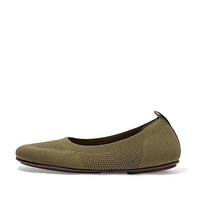 Airyknit Ballet Pumps Olive