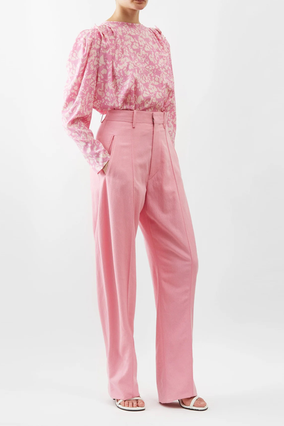 Sopiavea Pintucked Wide-Leg Trousers from Isabel Marant