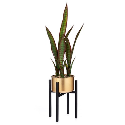 Faux Plant with Black Fold Out Stand