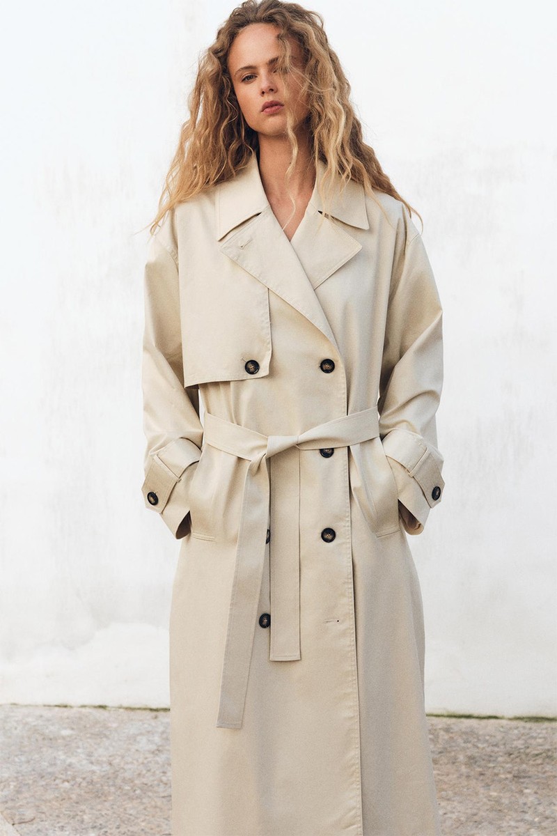 Long Oversize Trench Coat