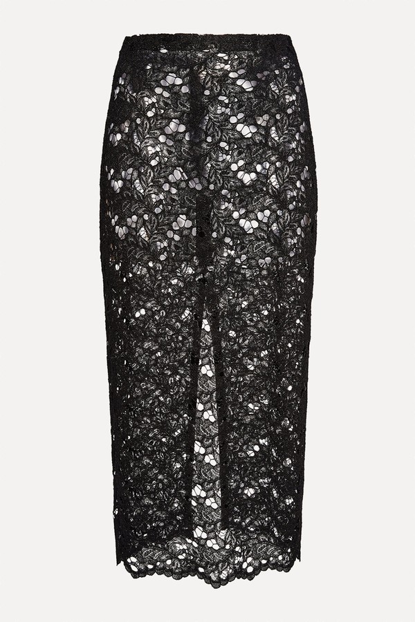 Lace Midi Pencil Skirt from Ludovic de Saint Sernin  