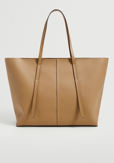 Pebbled Shopper Bag from Mango