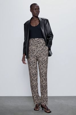 Animal Print Trousers from Zara