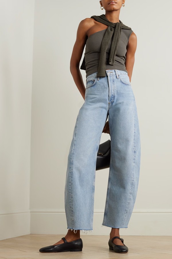 Luna High-Rise Tapered Jeans from AGOLDE