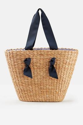 Albury Woven Straw Shopper Bag from Joules