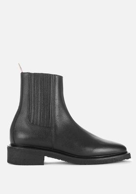 Pebble Grain Leather Chelsea Boots from Thom Browne