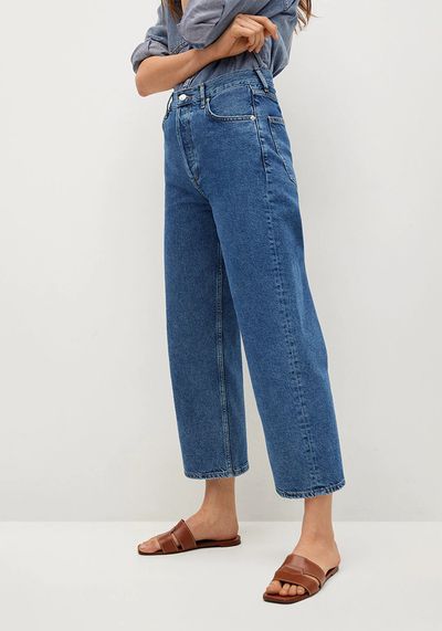 Wide Leg High Waist Jeans from Mango