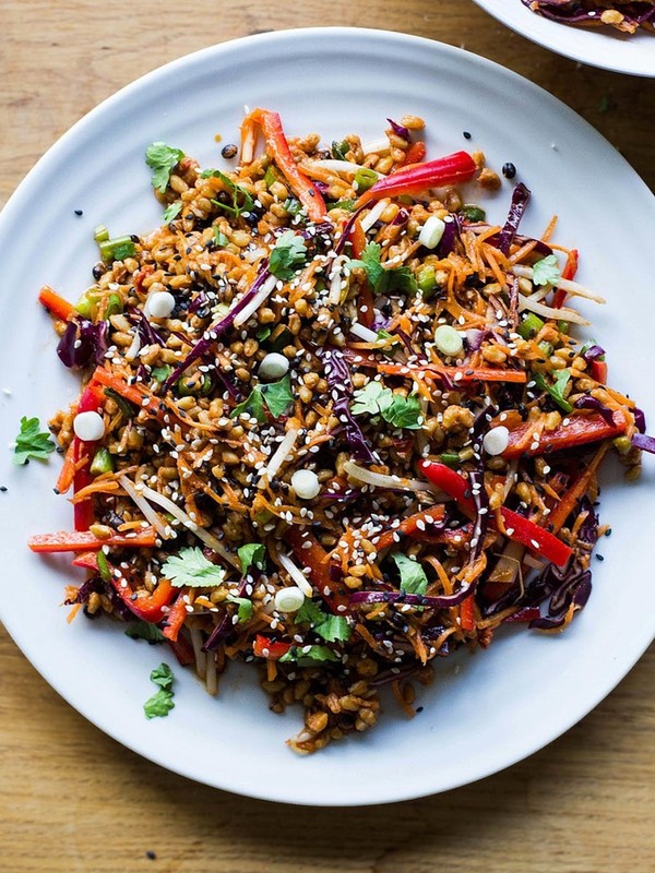 Spicy Korean Grain Slaw