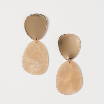 Large Earrings Light Beige from H&M