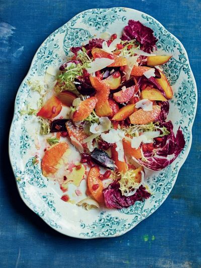 Beetroot, Blood Orange, Pomegranate & Goat’s Cheese Salad