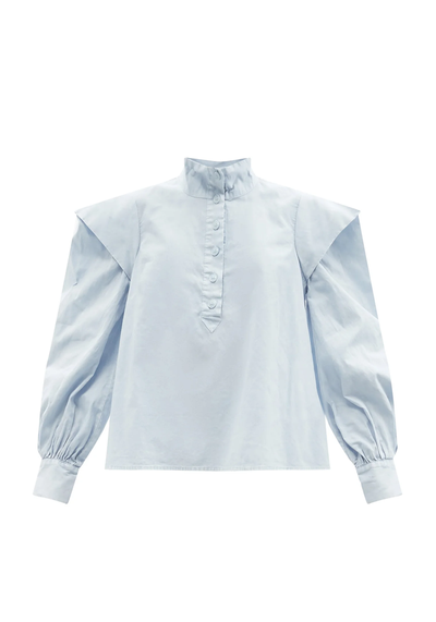 Maura Puff-Sleeve Cotton-Poplin Blouse from Sea