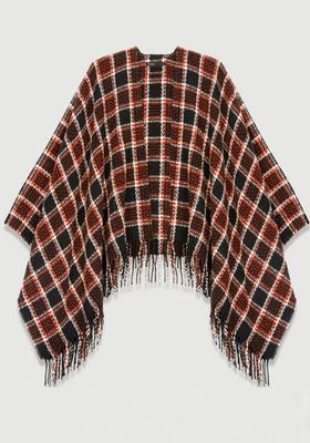 Checked Poncho from Maje