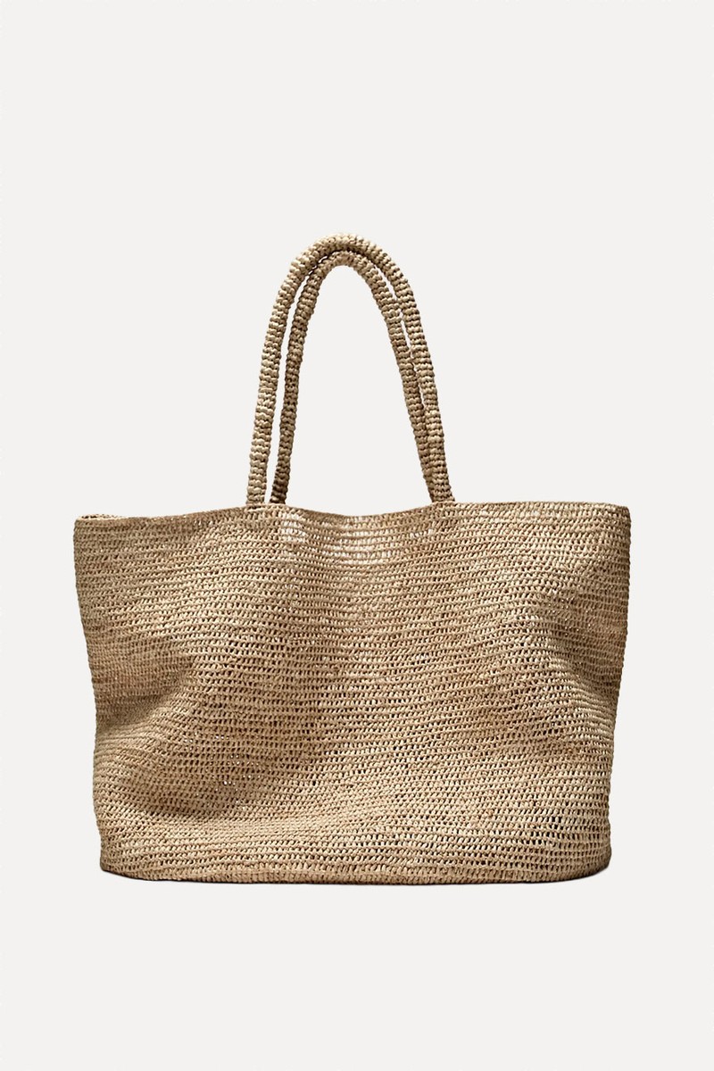 100% Raffia Maxi Tote Bag Limited Edition