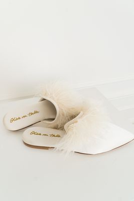 Contessa Juliet Silk Slippers from Olivia Von Halle
