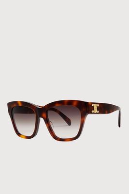 Oversized Square-Frame Sunglasses from Celine