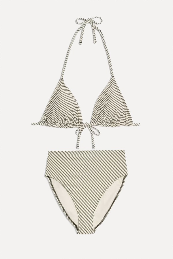 Printed Halterneck Triangle Bikini Set from Marks & Spencer
