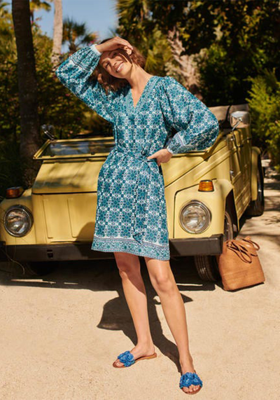 Bridget Belted Linen Dress