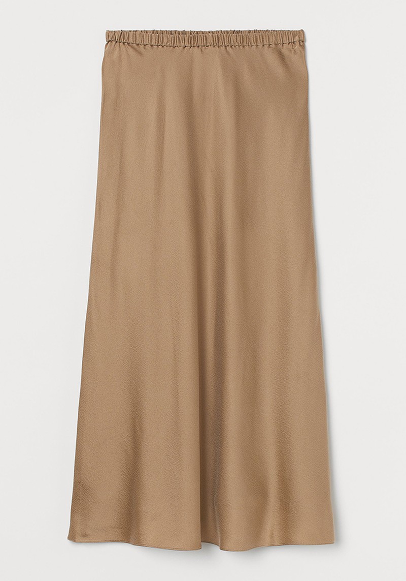 Calf-Length Silk Skirt from H&M