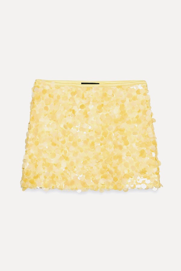 Sequinned Mini Skirt from Zara