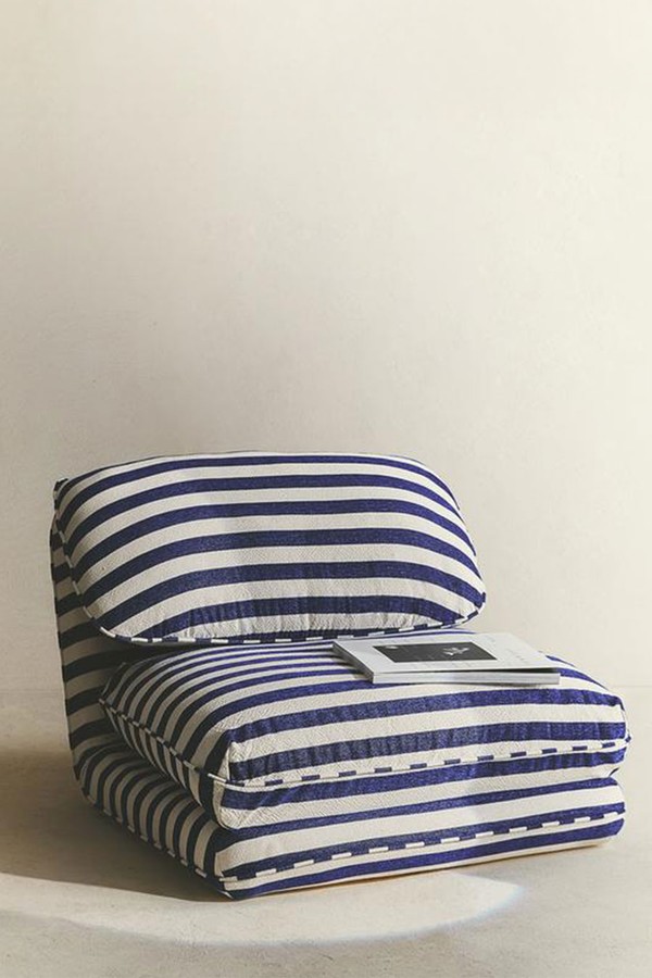 Striped Individual Folding Armchair